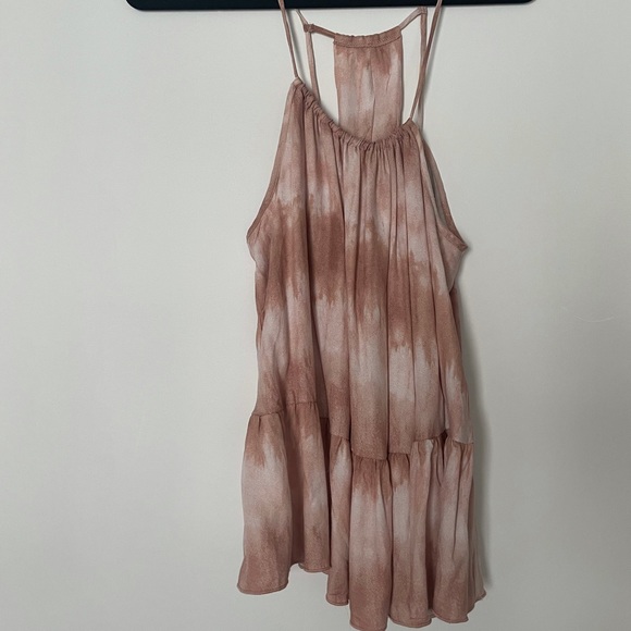 NWT Urban Romantics Pink Tie Die Tank - Picture 1 of 5